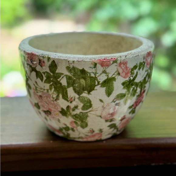 Vintage Pottery Ceramic Hand-painted  Vase Planter - Picture 9 of 11